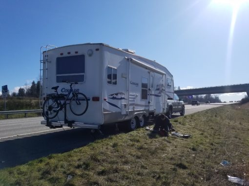 Emergency Roadside Leaf Spring Replacement