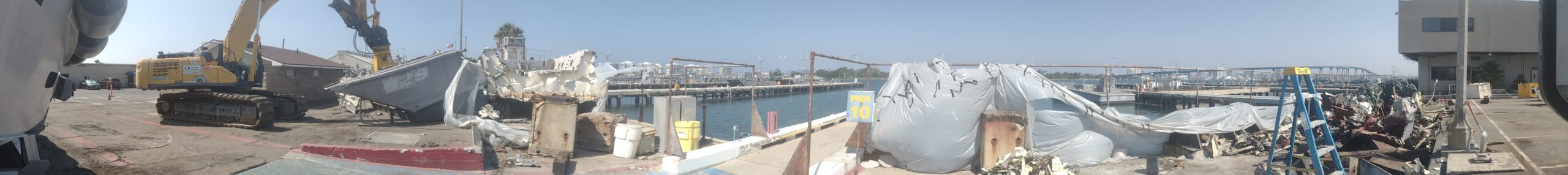 Demolition of 3) 80' Landing Crafts for the Assault Craft Unit One at Naval Amphibious Base Coronado