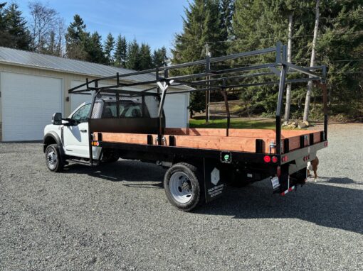 Custom flatbed & rack for Finishing Edge Concrete