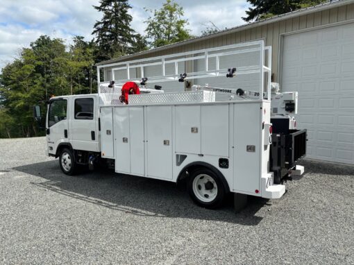 City of Everett Service Body with Liftmoore Crane